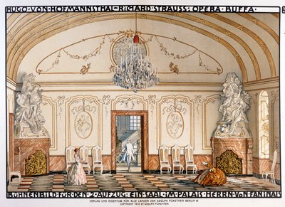 Richard Strauss: Der Rosenkavaliert (Il Cavaliere della Rosa) Scenografia di Roller. 2° atto da Alfred Roller