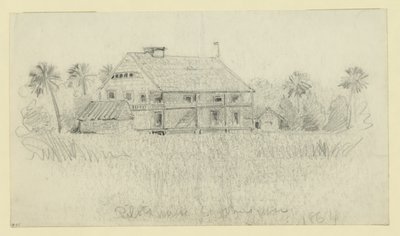 Casa dei piloti sul fiume St. Johns da Alfred Rudolph Waud