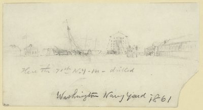 Cantiere navale di Washington da Alfred Rudolph Waud