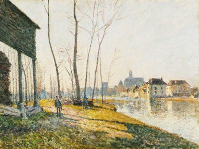 Una mattina di febbraio a Moret-sur-Loing da Alfred Sisley
