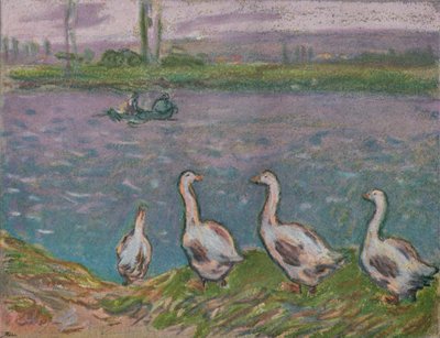 Uno schizzo a pastelli da Alfred Sisley
