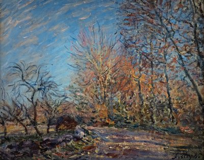 Ai margini della foresta a Fontainebleau da Alfred Sisley