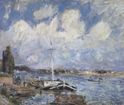 Barche sulla Senna, c.1877 da Alfred Sisley