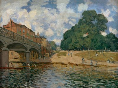 Ponte presso Hampton Court da Alfred Sisley