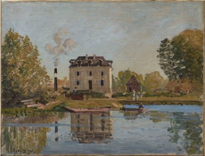 Fabbrica sulle rive della Senna, Bougival da Alfred Sisley