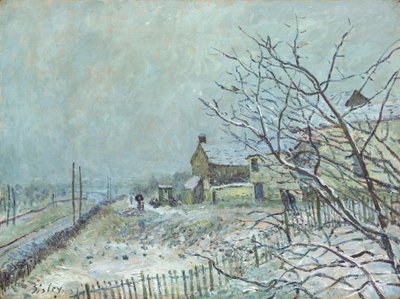 Prima neve a Veneux-Nadon da Alfred Sisley