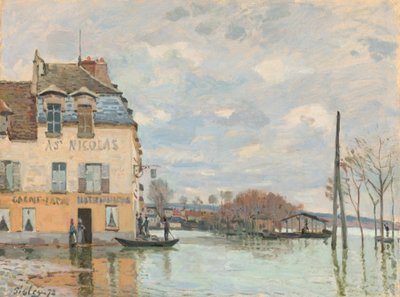 Inondazione a Port-Marly da Alfred Sisley
