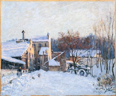 Francese: Une cour à Chaville da Alfred Sisley