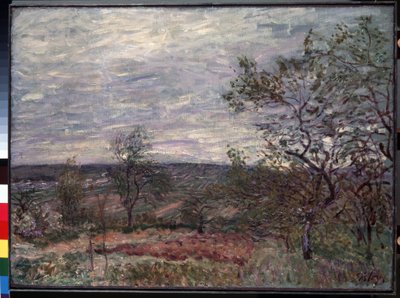 Giornata ventosa a Veneux da Alfred Sisley