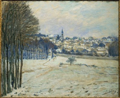 La neige a Marly-le-Roi ... (dipinto su tela) da Alfred Sisley