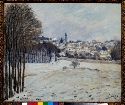 La neve a Marly da Alfred Sisley