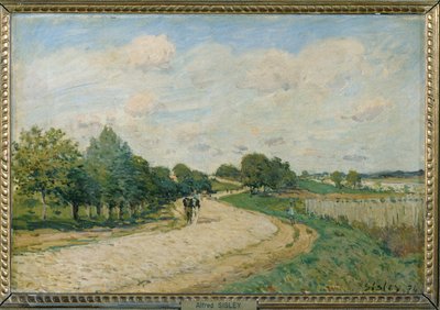 La strada per Mantes ... da Alfred Sisley