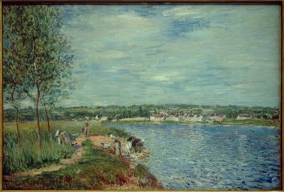 Lavandaie vicino a Champagne da Alfred Sisley