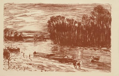 Il Loing presso St. Mammès da Alfred Sisley