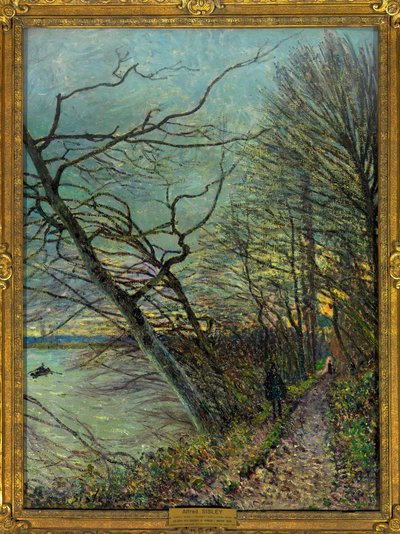 Le bois des Roches, Veneux - Nadon (Veneux-les-Sablons), Seine et Marne, dipinto di Alfred Sisley (1880) da Alfred Sisley