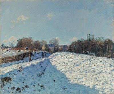 Louveciennes sotto la neve da Alfred Sisley