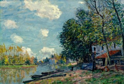 Moret - Bordi del Loing da Alfred Sisley