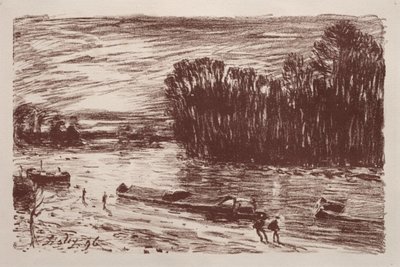 Sulle rive del Loing da Alfred Sisley