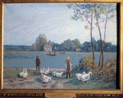Sulla riva del Loing da Alfred Sisley