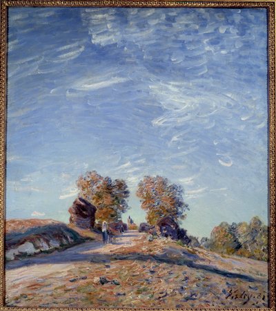 Sentiero che sale verso il sole da Alfred Sisley