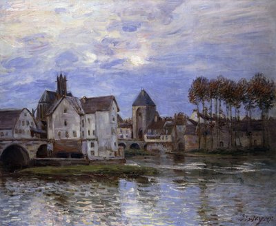 Ponte di Moret al tramonto, 1892 da Alfred Sisley