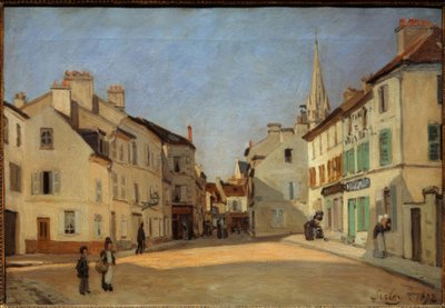Rue de la Chaussée ad Argenteuil, detta Place ad Argenteuil da Alfred Sisley