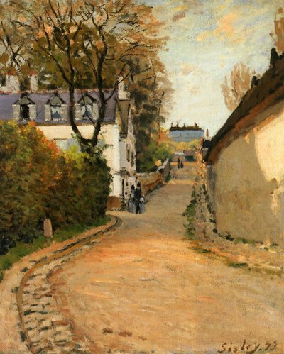 Rue de la Princesse, Louveciennes, vista a nord, c.1873 da Alfred Sisley