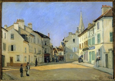 Rue de la Chaussee ad Argenteuil da Alfred Sisley