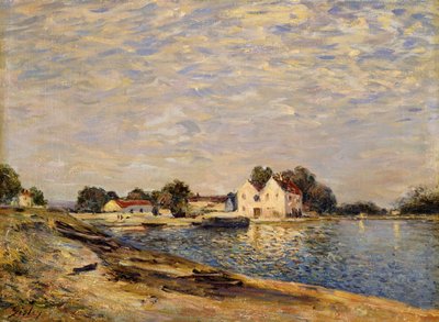Saint-Mammes, sulle rive del Loing da Alfred Sisley