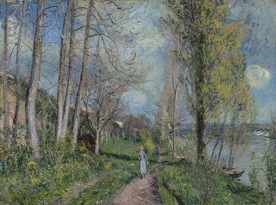 Rive della Senna a By da Alfred Sisley