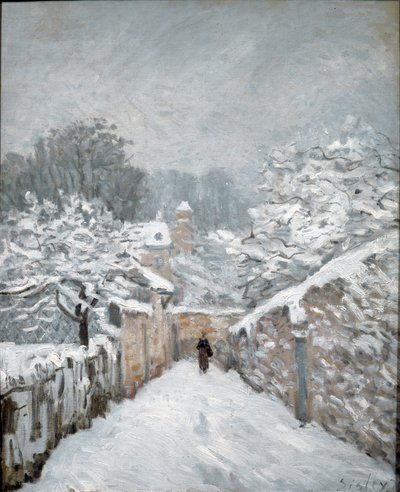 Neve a Louveciennes da Alfred Sisley