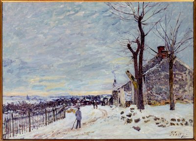 Tempo di neve a Veneux-Nadon da Alfred Sisley
