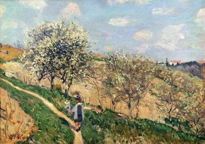 Primavera a Bougival da Alfred Sisley