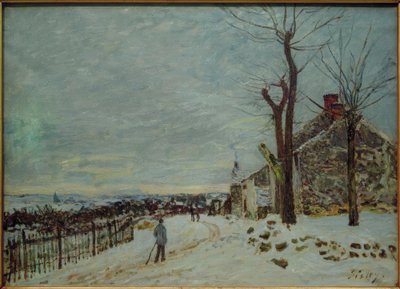 Tempo di neve a Veneux-Nadon da Alfred Sisley