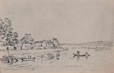 Le rive del Loing, c.1880s, 1946 da Alfred Sisley