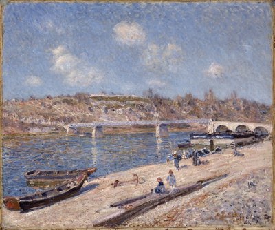 La spiaggia di Saint-Mammès da Alfred Sisley