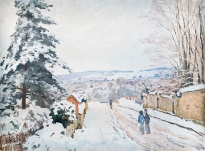 La strada di Coeur Volant verso Louveciennes, c. 1872 da Alfred Sisley