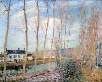 Il canale di Loing, 1892 da Alfred Sisley