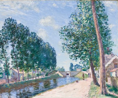Il canale di Loing a Moiret, c.1892 da Alfred Sisley