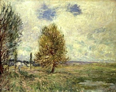 La pianura a Veneux-Nadon da Alfred Sisley