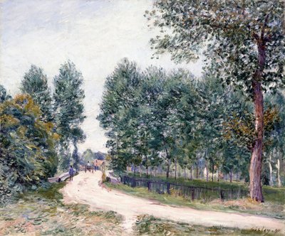 La Strada di Saint-Mammes - Al Mattino da Alfred Sisley