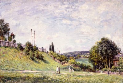 Il pendio vicino alla ferrovia a Sèvres da Alfred Sisley