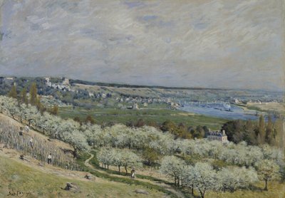 La terrazza a Saint-Germain, primavera da Alfred Sisley