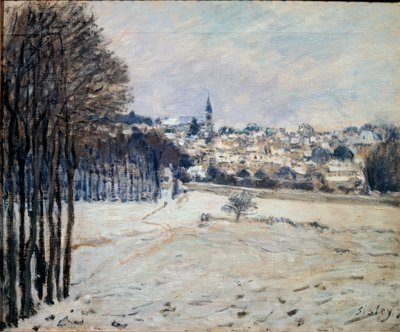 La neve a Marly da Alfred Sisley