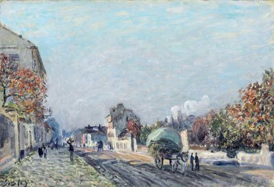 Una strada a Marly da Alfred Sisley
