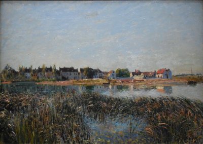 Vista su Saint-Mammès da Alfred Sisley