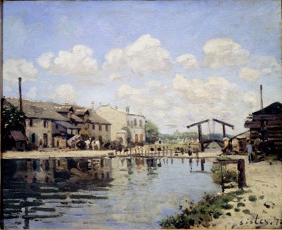 Veduta del Canale di San Martino nel 1872 da Alfred Sisley