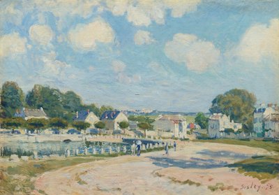 Luogo di abbeveraggio a Marly, 1875 da Alfred Sisley