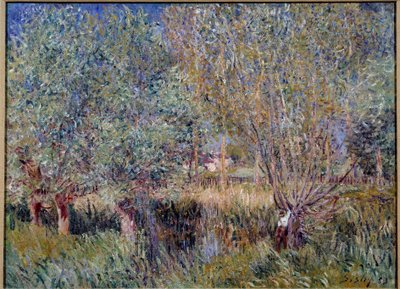 Salici sulle rive del fiume Orvanne da Alfred Sisley