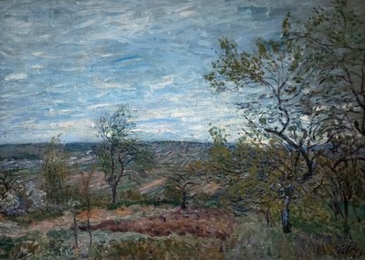 Giornata ventosa a Veneux da Alfred Sisley